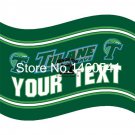 Tulane Green Wave YOUR TEXT Flag 3ft x 5ft Polyester Banner Flying Size