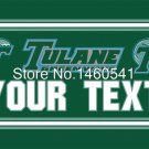 Tulane Green Wave YOUR TEXT Flag 3ft x 5ft Polyester  Banner Flying Size