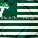 Tulane Green Wave Stripes Flag New 3x5ft  Polyester Flag Banner, free shipping