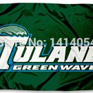 Tulane Green Wave TU University  3X5FT Banner 100D Polyester grommets custom009