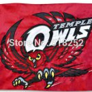 Temple Owls Stars and Stripes Flag 3x5 FT  100D Polyester Custom grommets 6038