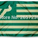 South Florida Bulls with Stripes Flag 3x5FT  Polyester brass grommets custom66