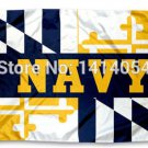 Navy Midshipmen Maryland State  3X5FT Banner 100D Polyester grommets custom
