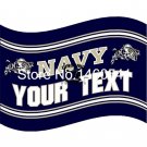 Navy Midshipmen YOUR TEXT Flag 3ft x 5ft Polyester  Banner Flying