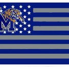 Memphis Tigers University Stars and Stripes Large Indoor Outdoor Flag 3x5 ft