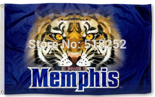 Memphis Tigers Tiger Eyes Flag 3x5 FT  Custom flag grommets 6038