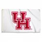 HOUSTON COUGARS WHITE Large Outdoor Flag Banner 3ft x 5ft