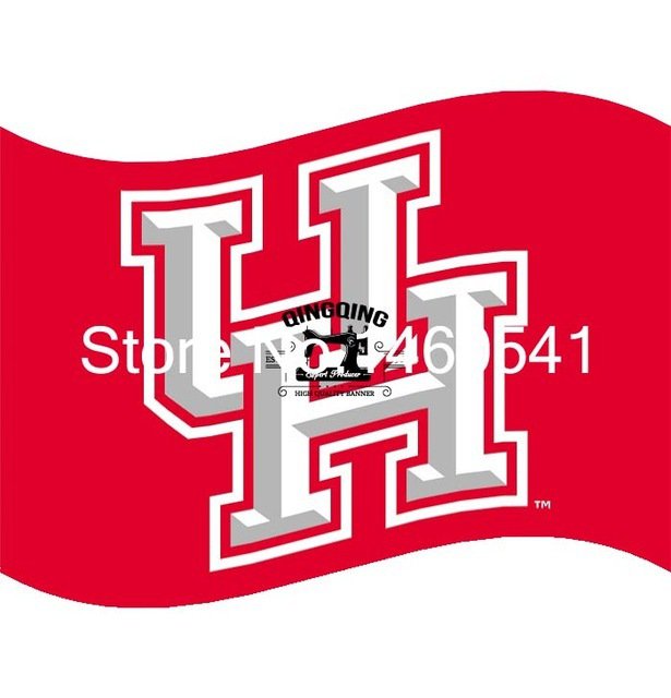 Houston Cougar Flag 3ft x 5ft Polyester  Banner Flying Size No.4 90x150 cm
