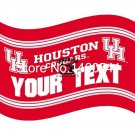 Houston Cougars YOUR TEXT Flag 3ft x 5ft Polyester  Banner Flying