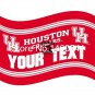 Houston Cougars YOUR TEXT Flag 3ft x 5ft Polyester  Banner Flying