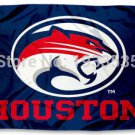 Houston Cougars Banner Flag 3' x 5' Banner brass metal holes Flag