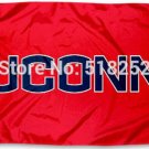 Connecticut Huskies Athletic Red Flag 3x5 FT  150X90CM Banner