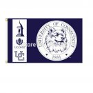 UCONN HUSKIES CONNECTICUT Outdoor Indoor College Flag 3X5 ft