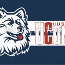 Connecticut UCONN Huskies Flag3x5FT 100D Polyester brass grommets custom flag