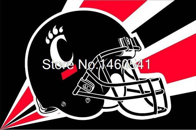 Cincinnati Bearcats Helmet Flag 3ft x 5ft  Cincinnati Bearcats Flying Size No.4
