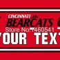 Cincinnati Bearcats YOUR TEXT Flag 3ft x 5ft   Banner Flying Size No.4 144* 96cm