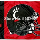 Cincinnati Bearcats Helmet Flag 3x5 FT 150X90CM Banner 100D Polyester