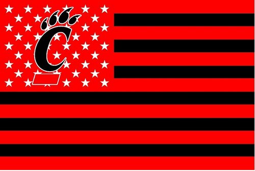 Cincinnati Bearcats Flag digital print banner Banner custom flag banner 3X5FT