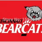 Cincinnati Bearcats flag 3ftx5ft Banner 100D Polyester Flag metal Grommets