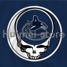 Vancouver Canucks flag 3ftx5ft skull CIRCLE STYLE custom FLAG Banner