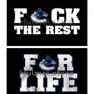 Vancouver Canucks flag 3ftx5ft Banner 100D Polyester FCK LIFE AND THE REST Flag