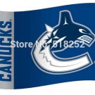 Vancouver Canucks wordmark Flag Polyester 150X90CM  Custom flag grommets 6038
