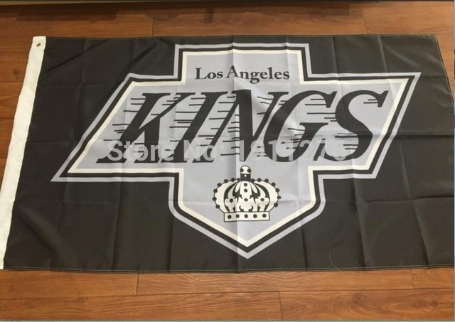 Crown Los Angeles Kings Flags lifting high quality handmade banner 3x5 ft