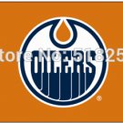 Edmonton Oilers Column orange Flag 3x5 FT  100D Polyester Custom flag grommets