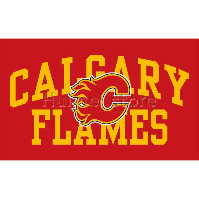 150x90cm Calgary Flames flag digital print custom Calgary Flames banner flag