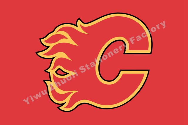 Calgary Flames Flag  Premium Team Hockey Flag 3X5FT