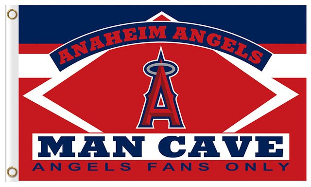 Anaheim Ducks Man Cave Flag 3x5ft Baseball  with two metal Grommets white sleeve