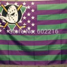Hockey Anaheim Ducks with modified US Flag 3ft x 5ft Banner Flying Custom flag