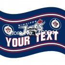 Winnipeg Jets Your Text Flag 3ft x 5ft Polyester  Banner Flying