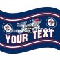 Winnipeg Jets Your Text Flag 3ft x 5ft Polyester  Banner Flying