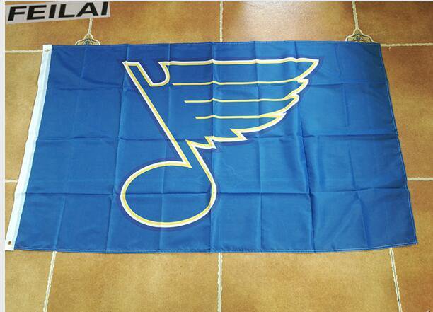 St. Louis Blues with modified US Flag 3ft x 5ft  Banner Flying Custom flag