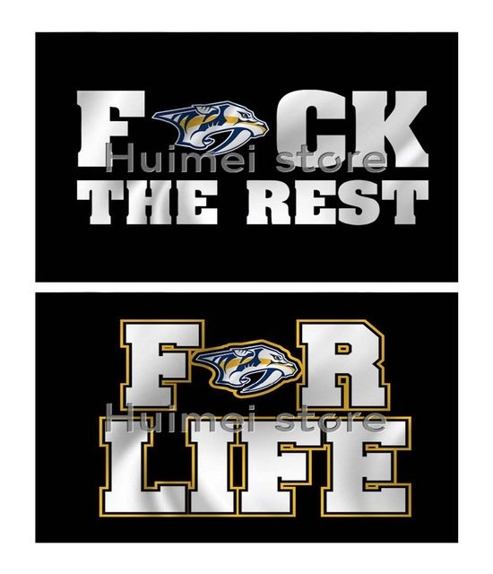 90x150cm polyester banner  flag digital print Nashville Predators flag