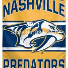 Nashville Predators Outdoor Indoor Garden Team Hockey House Flag 3X5 ft Custom