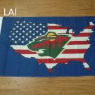 Minnesota Wild Flag 3x5ft polyester banner  Minnesota Wild American flag
