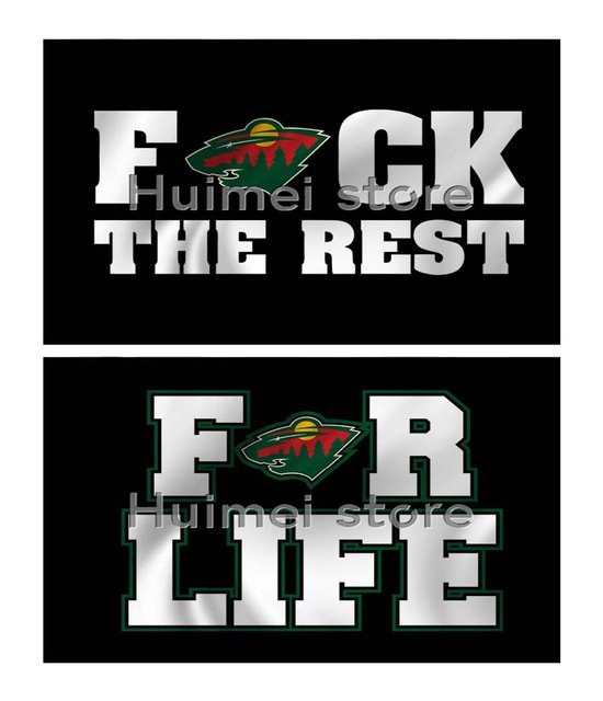 Minnesota Wild flag 90x150cm polyester banner Minnesota Wild