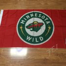 3ftx5ft Minnesota Wild flag 90x150cm Banner 100D Polyester Flag metal Grommets
