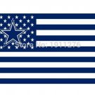 Dallas Cowboys USA flag with star and stripe 3x5 FT Banner 100D Polyester
