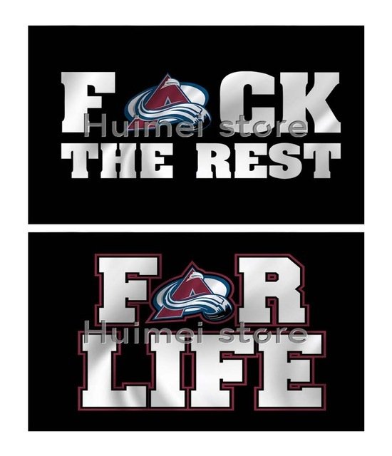 Colorado Avalanche flags   digital print banner with 2 Metal Grommets 3x5ft