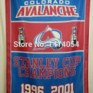 Colorado Avalanche Stanley Cup Champions Flag 150X90CM  3X5FT
