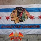 Chicago Blackhawks flag football club banner,three layers double sided printing