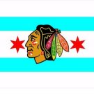 Chicago Blackhawks USA Team Logo  Premium Team Hockey Flag 3X5FT