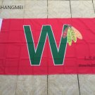 Chicago Blackhawks flag 3ftx5ft Banner 100D Polyester Flag metal Grommets