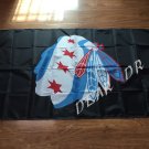 Chicago Blackhawks USA Logo Premium Team Hockey Flag 3X5FT