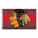 Chicago Blackhawks 3X5 FT Banner 100D Polyester Hockey Chicago Blackhawks Flag