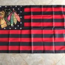 Chicago Blackhawks bandeira da listra 3ft x 5ft Polyester Banner