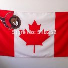 Ottawa Senators Flag with Canada- Flag Banner 3x5 FT  Flag100D Polyester flag